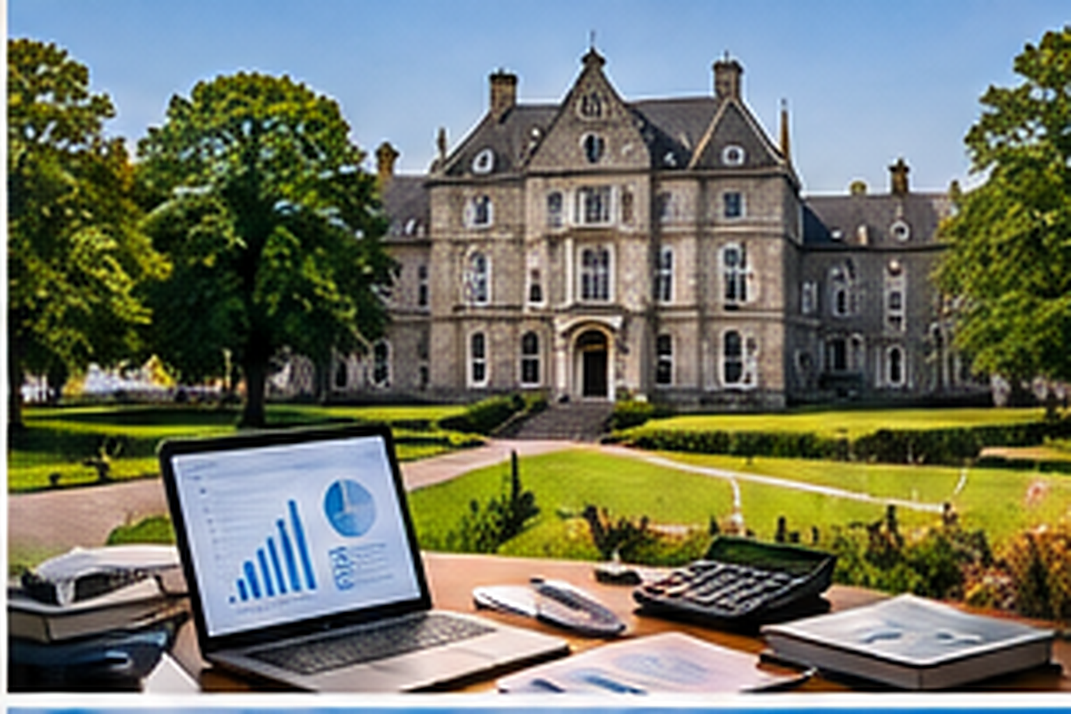 Tipperary accounting services with financial reports and Tipperary city skyline